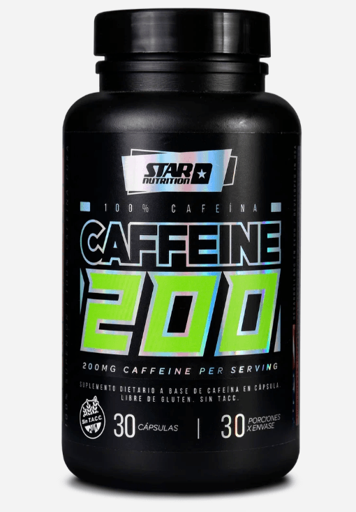 Cafeína Star Nutrition 200 - 30 Cápsulas