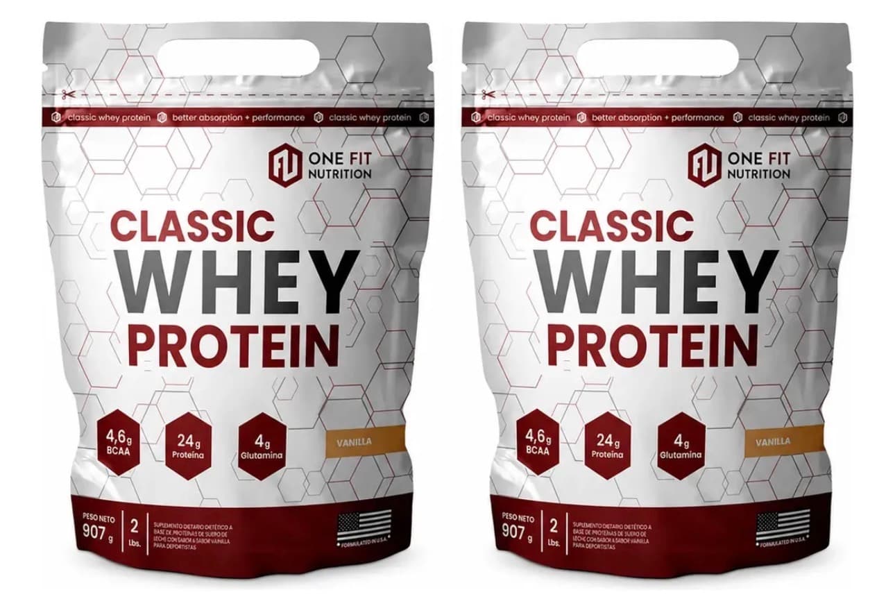 Combo 2x Proteínas Whey One Fit 2lb (907g)