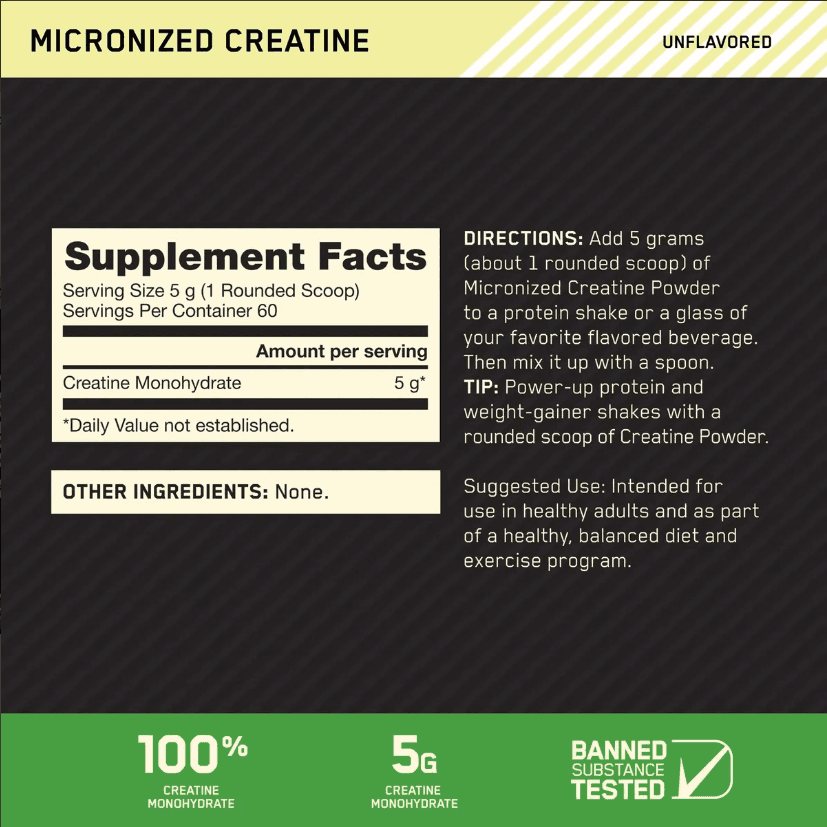 Creatina Micronizada Optimum Nutrition - 300g alternate view
